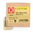 Cheap 500 S&W Magnum Hornady Ammo - 300 gr FTX LEVERevolution - Hornady - 20 Rounds