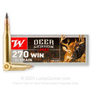 Bulk 270 Ammo For Sale - 130 Grain Extreme Point Ammunition in Stock by Winchester Deer Season XP - 200 Rounds