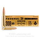 Premium 308 Ammo For Sale - 175 Grain OTM Ammunition in Stock by Federal Gold Medal CenterStrike - 20 Rounds