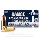 9mm - 147 gr FMJ - Fiocchi - 1000 Rounds
