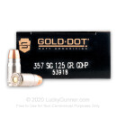 Bulk 357 Sig Ammo In Stock - 125 Grain JHP - Speer Gold Dot Law Enforcement Duty Ammunition For Sale Online - 1000 Rounds