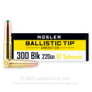 Bulk 300 AAC Blackout Ammo For Sale - 220 Grain Ballistic Tip Ammunition in Stock by Silver State Armory - 20 Rounds