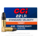Cheap 22 LR Ammo For Sale - 40 gr LRN - CCI Standard Velocty Ammunition In Stock - 50 Rounds
