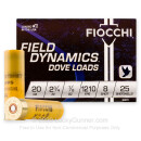 Cheap 20 Gauge Ammo For Sale - 2-3/4” 7/8oz. #8 Shot Ammunition in Stock by Fiocchi - 25 Rounds