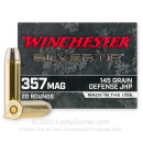 Cheap 357 Mag Ammo For Sale - 145 Grain JHP Ammunition in Stock by Winchester Silvertip - 20 Rounds