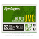 380 Auto Ammo In Stock - 95 gr MC - 380 ACP Ammunition by Remington UMC For Sale - 1000 Rounds