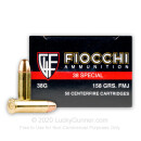 38 Special Ammo For Sale - 158 gr FMJ Fiocchi Ammunition In Stock