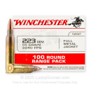 Cheap 223 Rem Ammo For Sale - 55 Grain FMJ Ammunition in Stock by Winchester - 100 Rounds