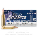 Bulk 223 Rem Ammo For Sale - 55 Grain PSP Ammunition in Stock by Fiocchi - 500 Rounds