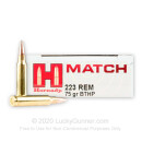 223 Rem - 75 gr HPBT Match - Hornady - 20 Rounds