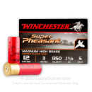 Cheap 12 Gauge Ammo For Sale - 3" 1-5/8 oz. #5 Shot Ammunition in Stock by Winchester Super-X Super Pheasant - 25 Rounds