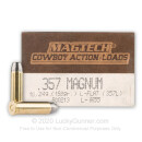 Cheap 357 Mag - 158 gr Lead Flat Nose - Magtech Cowboy Action Loads - 50 Rounds