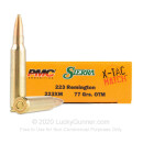 Bulk 223 Rem Ammo For Sale - 77 Grain OTM Ammunition in Stock by PMC X-TAC Match - 200 Rounds