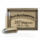 Cheap 357 Mag Ammo For Sale - 158 Grain CNL Ammunition in Stock by Black Hill Ammunition - 50 Rounds