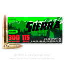 Premium 300 AAC Blackout Ammo For Sale - 115 Grain HP Ammunition in Stock by Sierra Outdoor Master - 20 Rounds