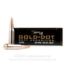 Premium 308 Ammo For Sale - 168 Grain Gold Dot SP Ammunition in Stock by Speer LE - 20 Rounds