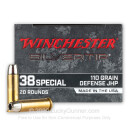 Premium 38 Special Ammo For Sale - 110 Grain JHP Ammunition in Stock by Winchester Silvertip - 20 Rounds