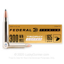 Premium 300 Winchester Magnum Ammo For Sale - 165 Grain Trophy Copper Ammunition in Stock by Federal - 20 Rounds