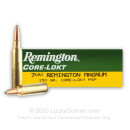 7mm Remington Ammo For Sale - 150 gr PSP Ammunition In Stock by Remington Core-Lokt - 20 Rounds