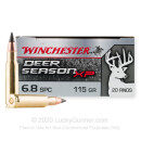 Premium 6.8 SPC Ammo For Sale - 115 Grain Extreme Point Ammunition in Stock by Winchester Deer Season XP - 20 Rounds