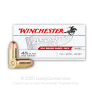 45 ACP Ammo - Winchester Range Pack 230gr FMJ - 600 Rounds
