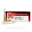 Bulk 308 Ammo For Sale - 150 Grain SST Ammunition in Stock by Hornady Superformance - 200 Rounds