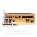 Premium 30-06 Ammo For Sale - 168 Grain Berger Hybrid Hunter Ammunition in Stock by Federal - 20 Rounds