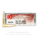 30-30 Ammo For Sale - 160 gr FTX- LEVERevolution Hornady Ammo Online