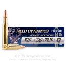 270 Win Ammo In Stock  - 130 gr Fiocchi PSP Ammunition For Sale Online