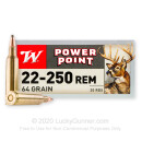 Cheap 22-250 Ammo For Sale - 64 gr PSP - Winchester Super-X Ammo Online - 20 Rounds