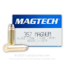 357 Mag Ammo - 158 gr SJHP - Magtech - 1000 Rounds