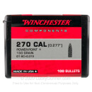 Bulk 270 Win (.277") Bullets for Sale - 130 Grain Power-Point Bullets in Stock by Winchester - 1000 Projectiles