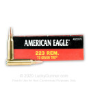 Cheap 223 Rem Ammo For Sale - 75 Grain TMJ Ammunition in Stock by Federal American Eagle - 20 Rounds