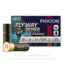 Premium 12 Gauge Ammo For Sale - 3” 1-1/8oz. #1 Steel Shot Ammunition in Stock by Fiocchi Flyway - 25 Rounds