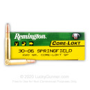 30-06 Ammo For Sale - 220 gr SP - Remington Core-Lokt Ammo Online