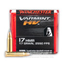 17 HMR Ammo For Sale - 17 gr V-MAX - Winchester Varmint Ammunition In Stock - 50 Rounds