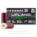 Bulk 12 Gauge Ammo For Sale - 2-3/4” 1oz. #7.5 Steel Shot Ammunition in Stock by Federal Upland Steel - 250 Rounds