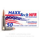 Bulk 7.62x39 Ammo For Sale - 123 Grain FMJ Ammunition in Stock by MAXX Tech NFR - 500 Rounds