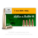 7mm Remington Ammo For Sale - 140 gr SP Ammunition In Stock by Sellier & Bellot - 20 Rounds