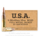 Bulk 5.56x45 Ammo For Sale - 55 Grain FMJ M193 Ammunition in Stock by Winchester USA - 1000 Rounds