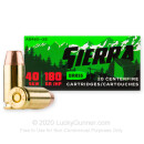Premium 40 S&W Ammo For Sale - 180 Grain JHP Ammunition in Stock by Sierra Outdoor Master - 20 Rounds