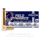 Cheap 45-70 Government Ammo For Sale - 300 Grain JHC Ammunition in Stock by Fiocchi - 20 Rounds