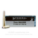 Premium 7mm Mauser Ammo For Sale - 175 Grain SP Ammunition in Stock by Federal Power-Shok - 20 Rounds