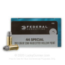 Cheap 44 Special Defense Ammo - 200 gr Semi-Wadcutter Hollow Point - Federal Champion Ammunition - 20 Rounds
