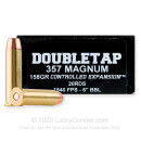 357 Mag Ammo For Sale - 158 Grain JHP by Doubletap - 20rds