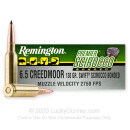 Premium 6.5 Creedmoor Ammo For Sale - 130 Grain Scirocco Bonded Ammunition in Stock by Remington - 20 Rounds