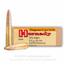 Premium 375 H&H Magnum Ammo For Sale - 270 Grain InterLock SP-RP Ammunition in Stock by Hornady Superformance - 20 Rounds