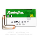 38 Super P - 130 gr MC - Remington UMC - 50 Rounds