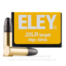 Competition Target 22 LR Ammo For Sale - 40 gr Solid Ammunition by Eley Target - 50 Rounds