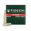 Premium 204 Ruger Ammo For Sale - 40 Grain V-Max Ammunition in Stock by Fiocchi - 50 Rounds